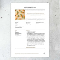 Marzipan-Karotten (Rezeptblatt)